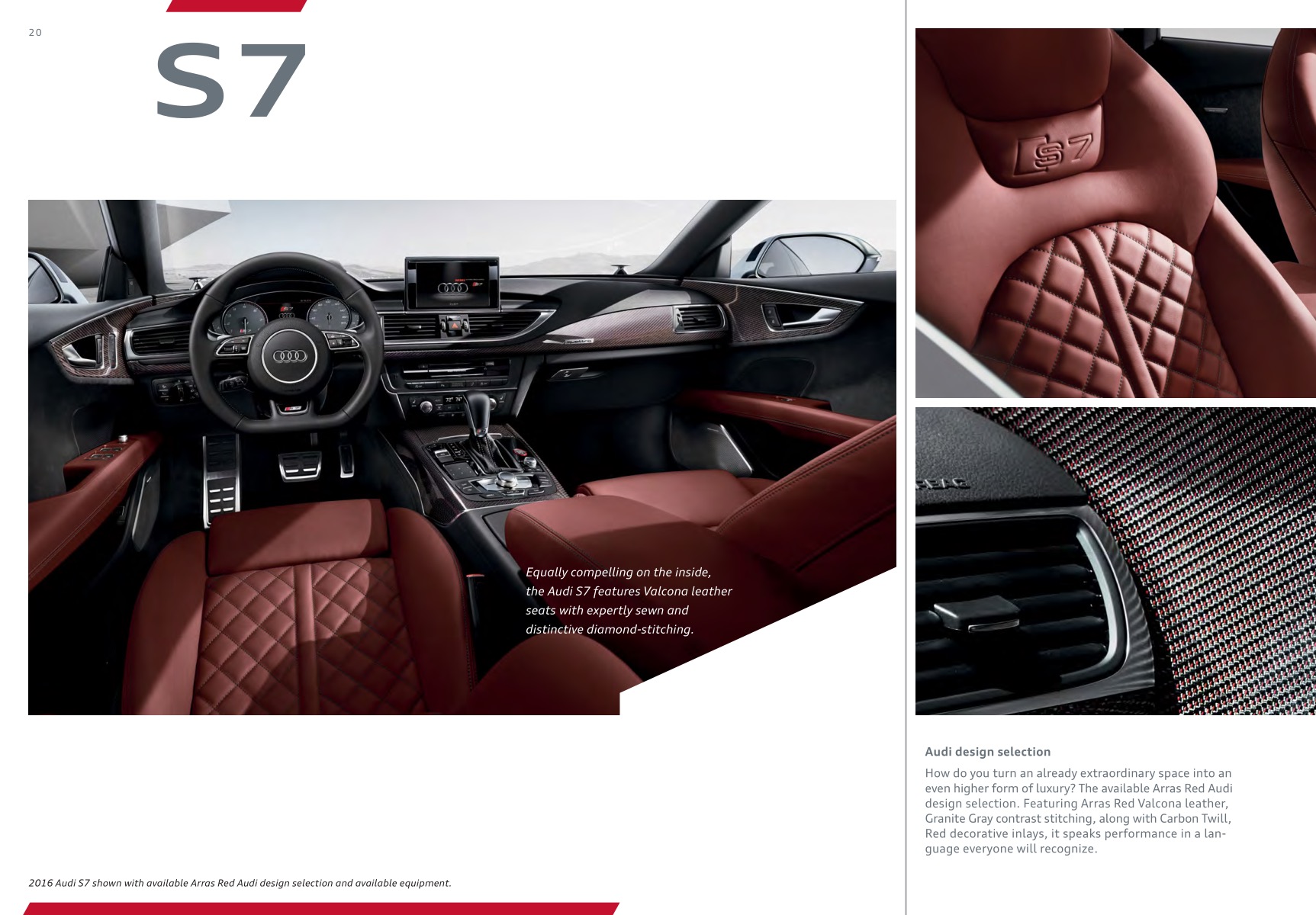 2016 Audi A7 Brochure Page 58